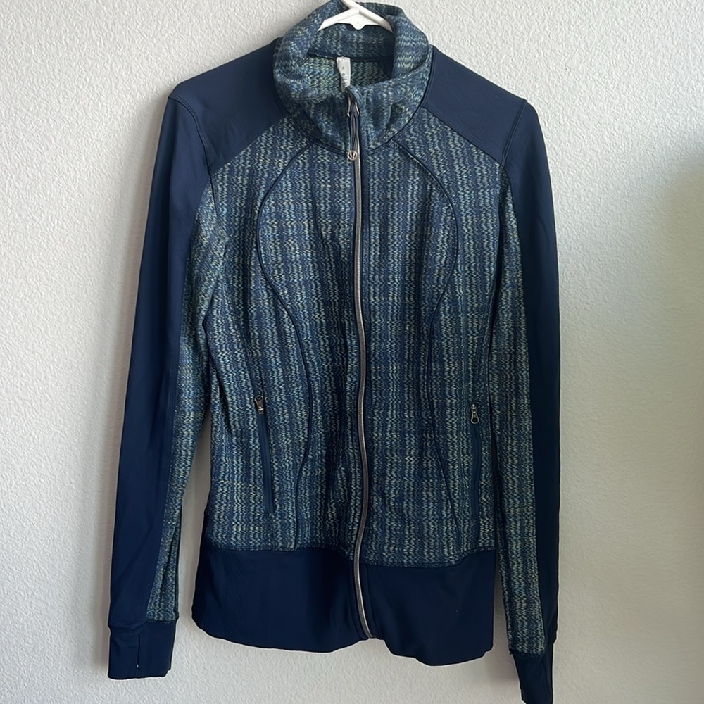 Lululemon Blue Front Zip Jacket Size 8